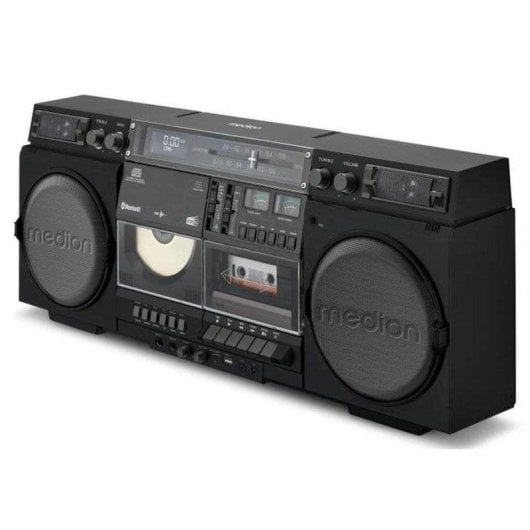 Radio CD Medion Life P66538 20W RMS Bluetooth 5.1 DAB+ FM CD Cassette USB