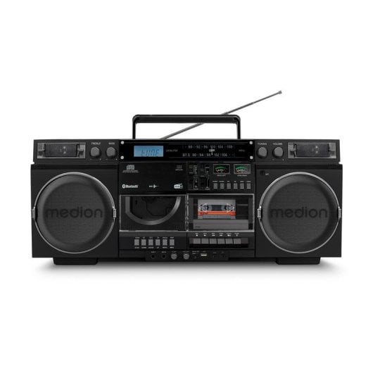 Radio CD Medion Life P66538 20W RMS Bluetooth 5.1 DAB+ FM CD Cassette USB