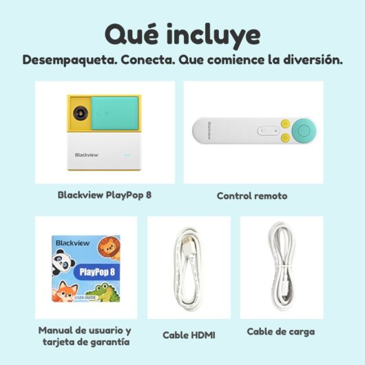 Blackview PlayPop 8 Consola de juegos 128GB WiFi 6 Crema Amarillo