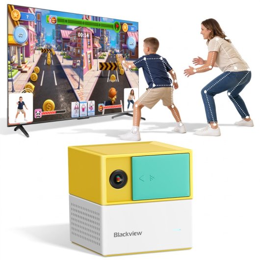 Blackview PlayPop 8 Consola de juegos 128GB WiFi 6 Crema Amarillo