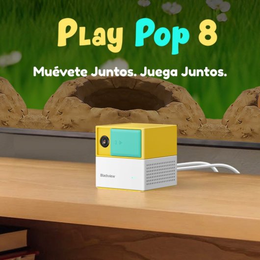Blackview PlayPop 8 Consola de juegos 128GB WiFi 6 Crema Amarillo