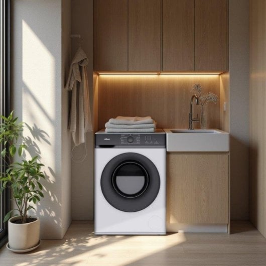 Lavadora Nilson NL10400AI Carga Frontal 10 Kg 1400 rpm A Blanca Vapor Eco-logic