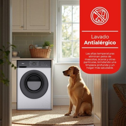 Lavadora Nilson NL10400AI Carga Frontal 10 Kg 1400 rpm A Blanca Vapor Eco-logic