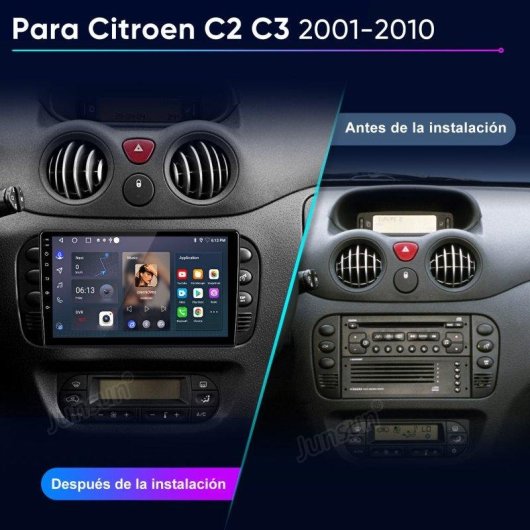 Autoradio JUNSUN 8-core 4+64gb CarPlay Android Auto Gps 4G
