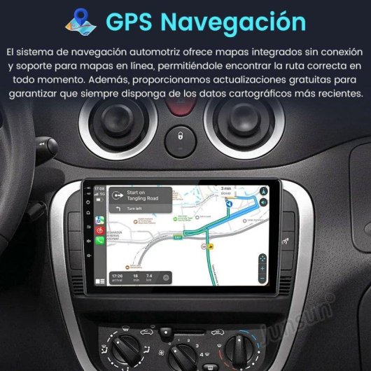 Autoradio JUNSUN 8-core 4+64gb CarPlay Android Auto Gps 4G