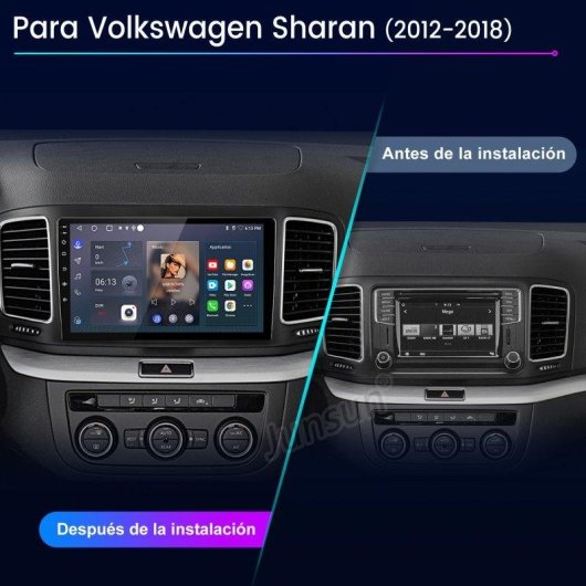 Autoradio JUNSUN 2+64Go Android 15 CarPlay Android Auto