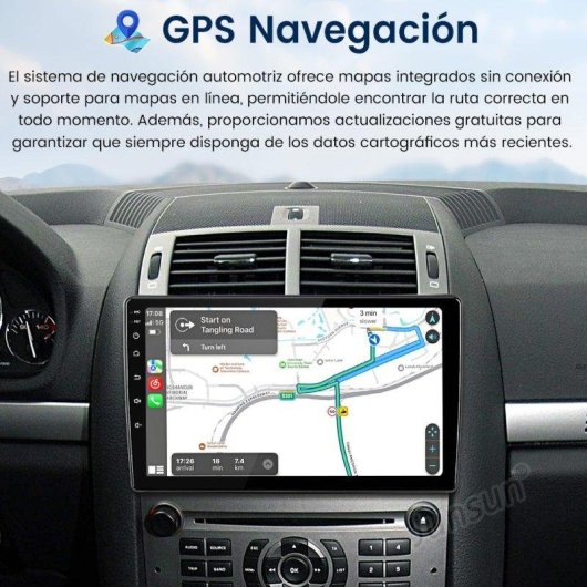 Autorradio JUNSUN Peugeot 407 2004-2008 9" Android 4GB 64GB CarPlay
