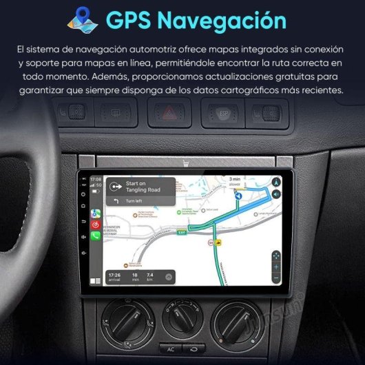 Autoradio JUNSUN V1Pro 9in CarPlay Android Auto 4+64Go