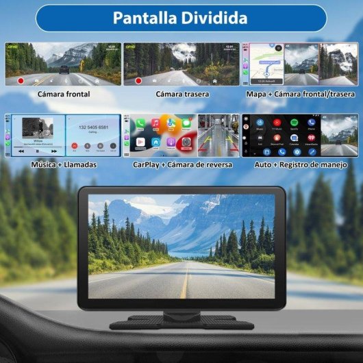 Pantalla universal Junsun 9,44" CarPlay Android Auto GPS Cámara HD