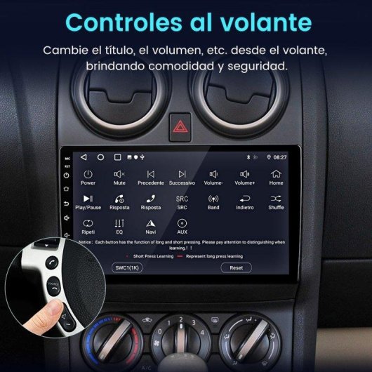 Autoradio JUNSUN 8-core 4+64GB CarPlay Android Auto GPS Nissan Qashqai J10