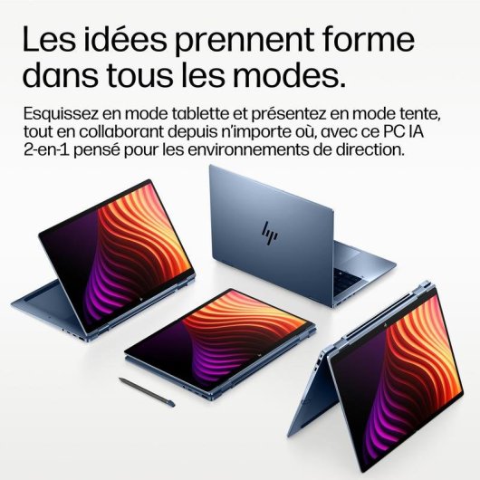 Ordinateur portable HP EliteBook X Flip G2i 14 pouces Intel Core Ultra 7 356H 32 Go 1 To SSD Windows 11 Pro Graphiques Intel Webcam 5 MP