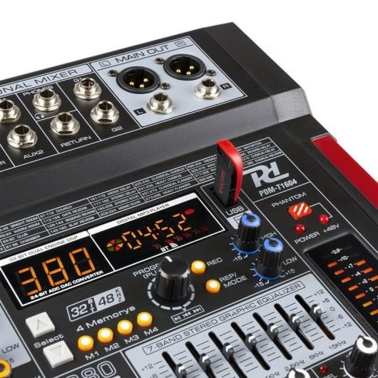 Mezclador de Audio Power Dynamics PDM-T1604 16 Canales DSP Bluetooth USB