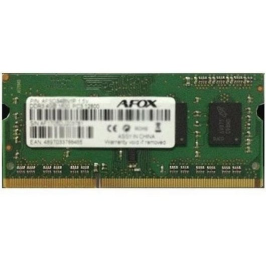 Memória RAM AFOX AFSD38CK1P 8GB 1x8GB DDR3 1866MHz SO-DIMM Laptop