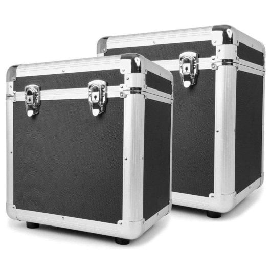 Juego de 2 estuches para discos Power Dynamics RC100 de 12" negro