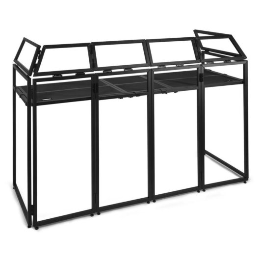 Cabina DJ XL Vonyx DB5 plegable aluminio con fundas licra