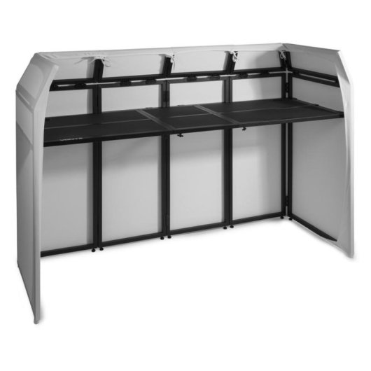 Cabina DJ XL Vonyx DB5 plegable aluminio con fundas licra