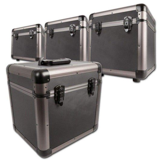 Set 4 Estuches Power Dynamics RC100 300 Discos LP Titanio