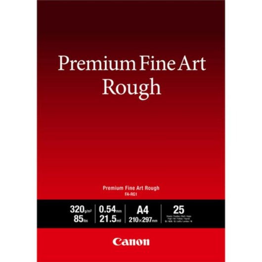 Papel Fotográfico Canon Fine Art Rough A2 320g/m² 25 Hojas