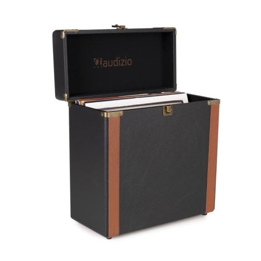 Maleta Audizio RC37 para 35 discos de vinilo Negro