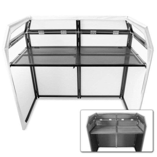 Cabina plegable de DJ Vonyx DB3 con mesa integrada y aluminio ligero