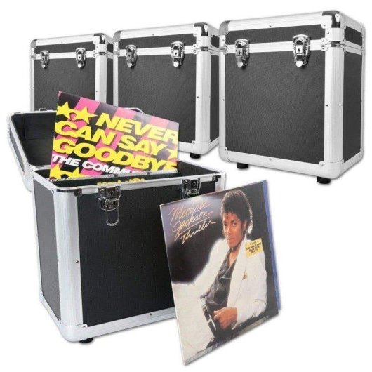 Estuche para discos Power Dynamics RC80 12" Pack 4 unidades Negro