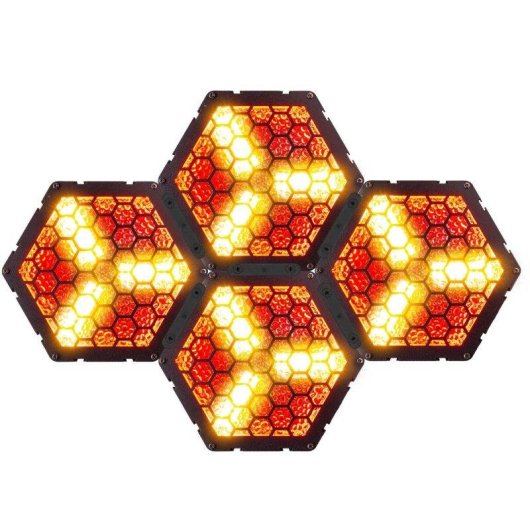 Pack 4 Cegadoras Retro LED BeamZ RB90-5 DMX 5 Pines