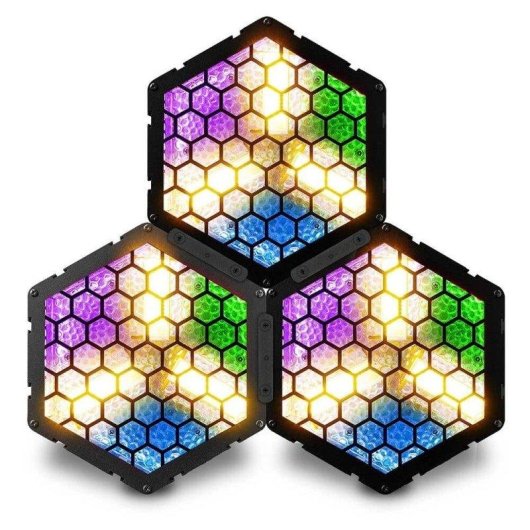 Pack 3 Cegadoras Retro BeamZ RB90 LED Blanco Cálido RGB 3x30W Control DMX
