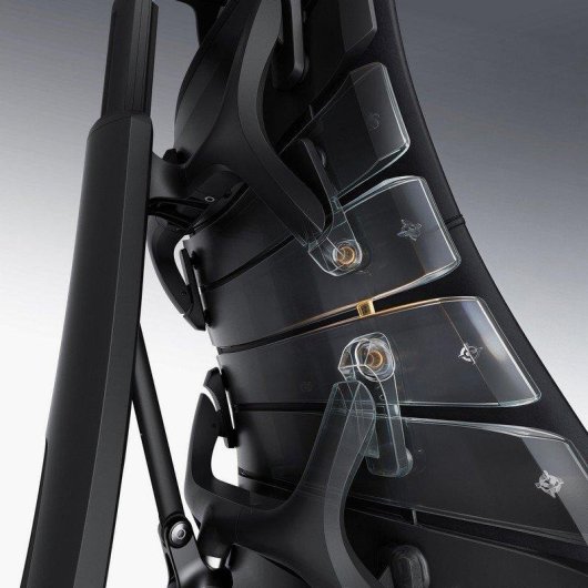 Silla ergonómica Libernovo Omni SE negra soporte lumbar y reclinación 160°