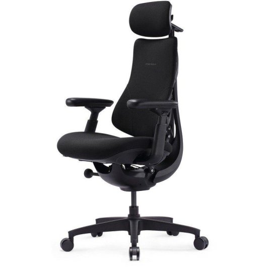 Silla ergonómica Libernovo Omni SE negra soporte lumbar y reclinación 160°