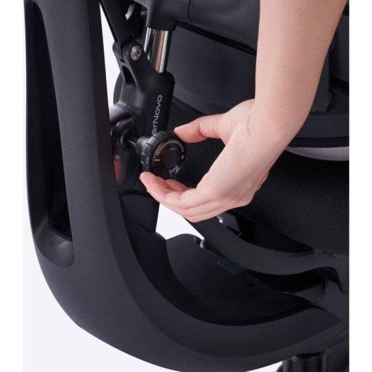 Silla ergonómica Libernovo Omni SE negra soporte lumbar y reclinación 160°