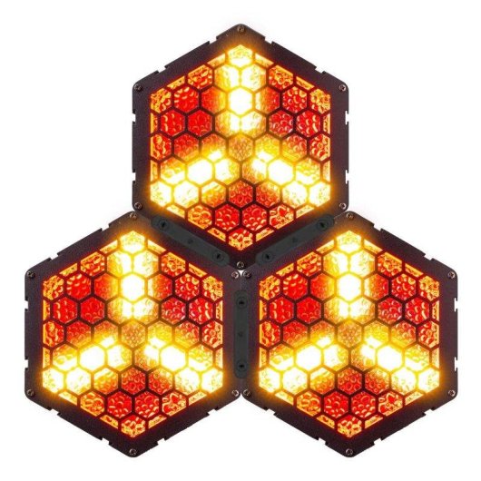 Cegadora retro LED BeamZ RB90-5 Pack 3 Ámbar 3x30W DMX 5pines