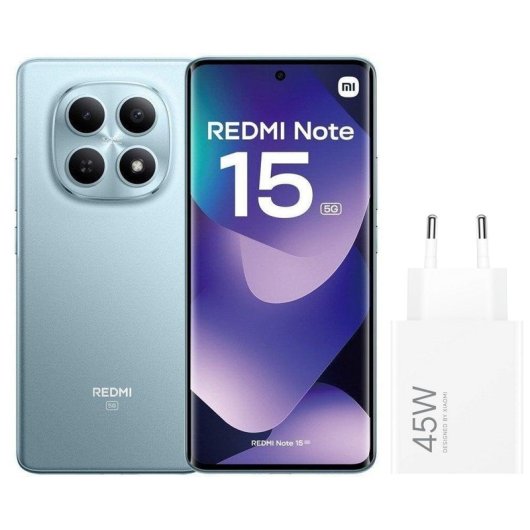 Xiaomi REDMI Note 15 5G 8GB 256GB 6.77" Azul Glaciar Incluye Cargador 45W