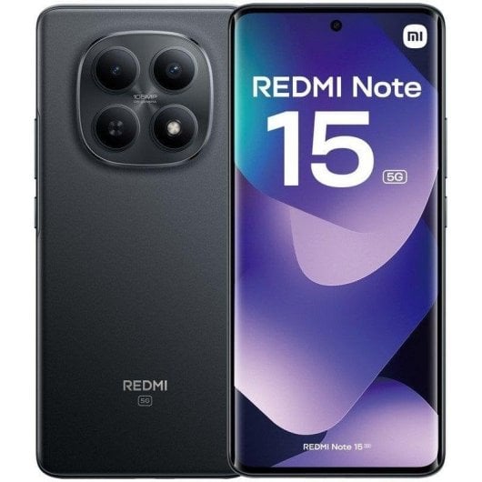 Xiaomi REDMI Note 15 5G 8GB 256GB 6.77" Negro Incluye Cargador 45W