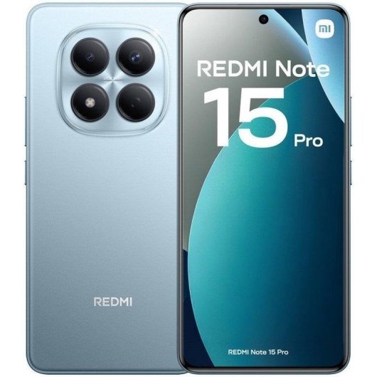 Xiaomi REDMI Note 15 Pro 4G 8GB 256GB 6.77" Azul Glaciar Incluye Cargador 45W