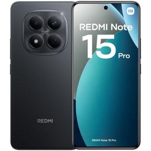 Xiaomi REDMI Note 15 Pro 4G 8GB 256GB 6.77" Negro Incluye Cargador 45W