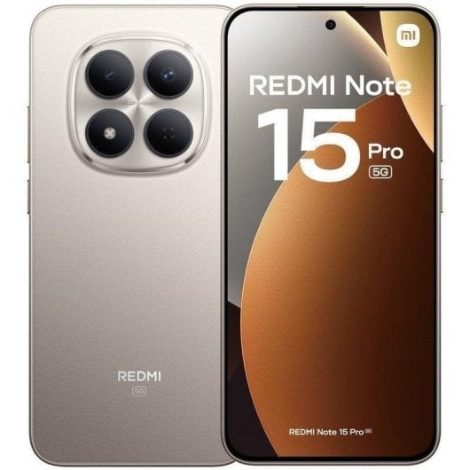 Xiaomi REDMI Note 15 Pro 5G 8GB 256GB 6.83" Titanio Incluye Cargador 45W