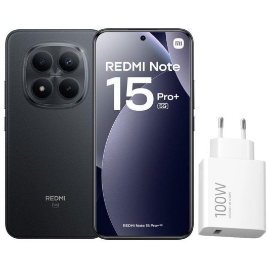 Xiaomi REDMI Note 15 Pro Plus 5G 12GB 512GB 6.83" Negro Incluye Cargador 100W