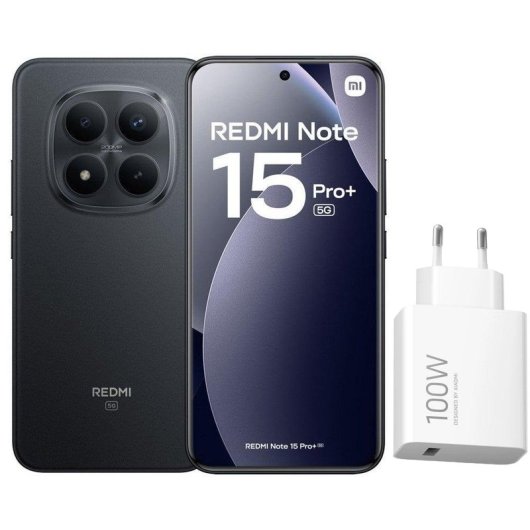 Xiaomi REDMI Note 15 Pro Plus 5G 8GB 256GB 6.83" Negro Incluye Cargador 100W