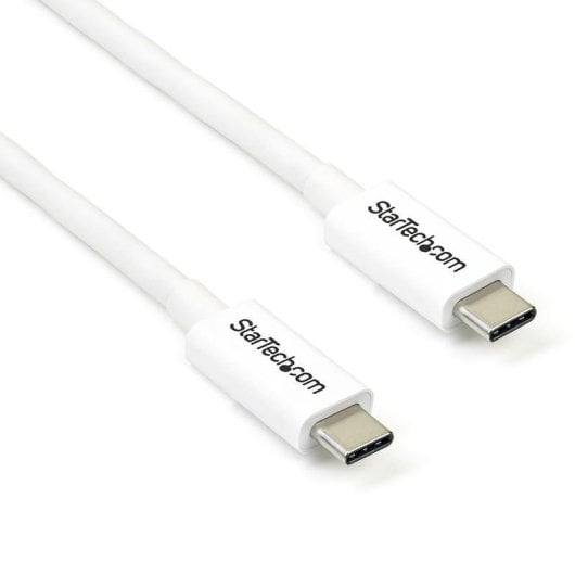 Cable Thunderbolt 3 Passif StarTech 2m 20Gbps PD 100W 4K Blanc