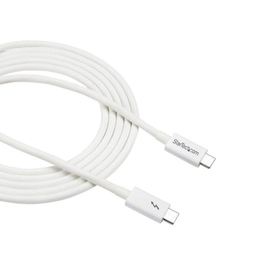 Cable Thunderbolt 3 Passif StarTech 2m 20Gbps PD 100W 4K Blanc