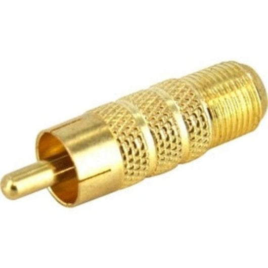Adaptador Conversor Coaxial RG6 a RCA StarTech.com RCACOAXMF chapado en oro