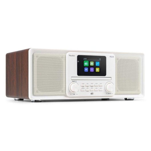 Radio Audizio Palmi 60W RMS DAB+ Bluetooth 5.0 CD USB Blanco