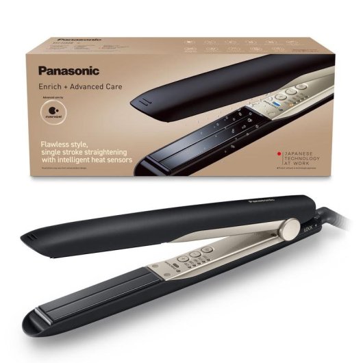 Plancha de Pelo Cerámica Panasonic EH-HS0E 230ºC 5 Ajustes Placas Flotantes Negro