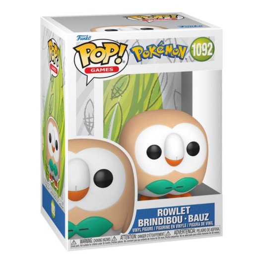 Figura Funko Pop! Rowlet Pokémon de Vinilo 66 mm