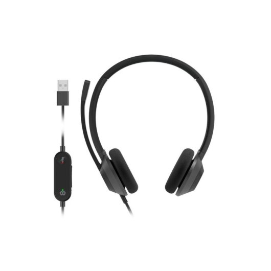Auricolari Cisco 322 con cavo USB-A cancellazione rumore ufficio nero