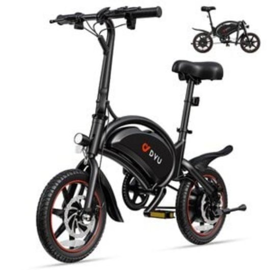Bicicleta eléctrica plegable DYU D3F 14" 50 km