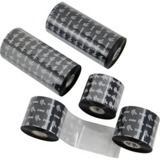 Ruban thermique Zebra 2300 Wax 156 mm x 450 m Noir