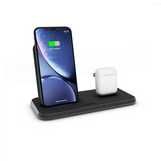 Chargeur sans fil ZENS ZEDC06B 10W aluminium noir