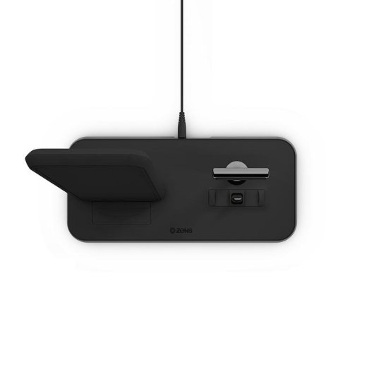 Chargeur sans fil ZENS ZEDC06B 10W aluminium noir