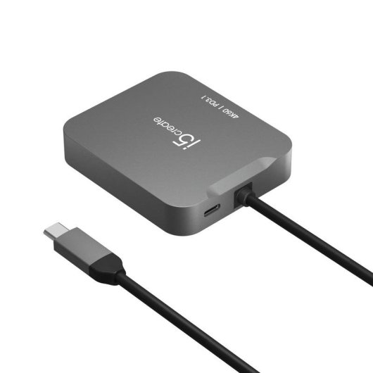 Adaptador USB-C j5create JCD3191-N con HDMI 4K y Ethernet Gigabit
